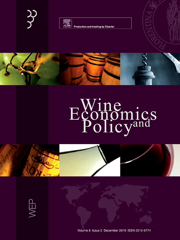 Go to journal home page - Wine Economics and Policy